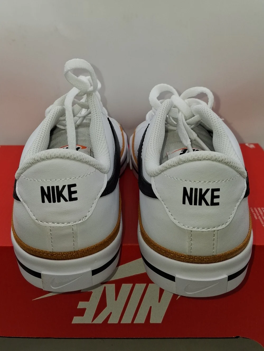 Nike Court Legacy GS White Black Brown Youth Shoes 7Y US 6UK DA5380-102